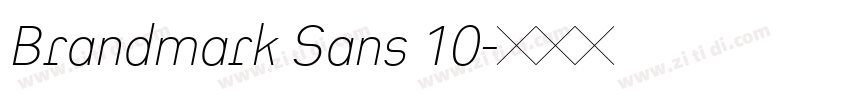 Brandmark Sans 10字体转换